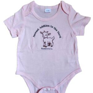 Adorable Baby Girl Onesie Solid Color Pink Bodysuit Romper